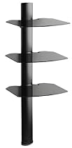 OmniMount TRIA Adjustable 3-Shelf Wall Component System with Cable Management