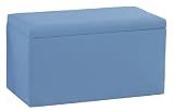 Smarty Pants KidS Storage Bench By Skyline Furniture In Gazebo Light Blue Cotton