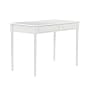 SEI 2-Drawer Wood Writing Desk, Crisp White