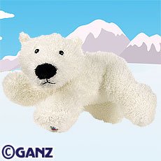 Webkinz Polar Bear Pet Of The Month December 2010 + Free 20-Pack Of Licensed 