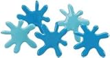 Eyelet Outlet Brads Water Splat QBRD-137; 3 Items/Order