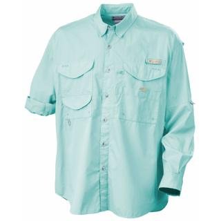 Columbia Mens Bonehead Long Sleeve Fishing Shirt (Gulf Stream, LT)