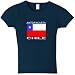 Antofagasta, Chile Flag Dark Jr Miss Girl Tee
