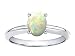 0.55 cts Genuine Opal Solitaire Engagement Ring - 14kt White or Yellow Gold