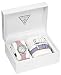 Guess #U91746L1 Women's Sweet + Diminutive Crystal Watch Set in Silvertone