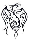 Tribal Dragon Temporary Tattoo