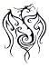 Tribal Dragon Temporary Tattoo