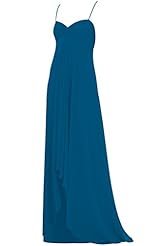 Spaghetti Strap Chiffon Empire   Waistline Evening Dress/Bridesmaid Dress/Mother-of-the-Bride Dress/Prom Dress/Party Dress 