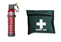 600g FIRE EXTINGUISHER & 1ST AID KIT IDEAL CAR HOME TRAVEL
