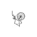 Large Spinning Wheel Plan (Woodworking Project Paper Plan)