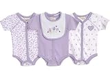 Sunshine Baby 3-pk. Lilac Flowers Creepers