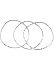 Set Of Three Bangle Bracelets Sterling Silver Bracelets Set Of Three Bangle Bracelets