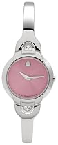Movado Women's Kara Diamond Accented Bangle Bracelet Watch #0605606