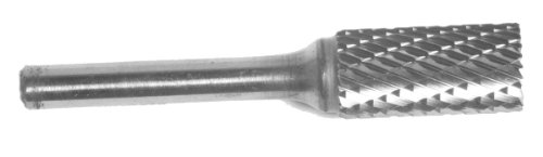 Champion Cutting Tool USB1 Uncoated Double Cut Bur, Cylinder End Cut Solid Carbide, 1/4-Inch Cutter Diameter 5/8-Inch Length of Cut