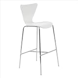 ITALMODERN Tendy-C Counter Chair, White, Set of 2