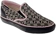 Converse Womens Skid Grip EV Slip-On Grey/Black/Pink/Argyle Fashion Athletics