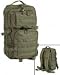 Mil-Tec Military Army Patrol Molle Assault Pack Tactical Combat Rucksack Backpack 50L Olive Green