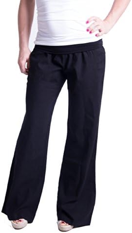CoziBear Boutique Women's Fold over Linen Pants