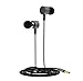 Headphones,Max Caser in-Ear Earphones Stereo Earbuds Headphone with Microphone and Volume Control (Black)