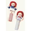 Raggedy Ann & Andy Bookmark Plush Set By Russ Berrie