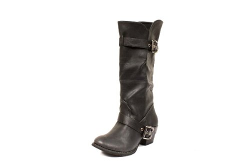 WILD DIVA DICADA-01 FOLDOVER CALF BOOTS