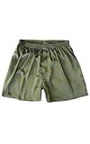 Classic Taupe Satin Boxer Shorts, Men’s Underwear