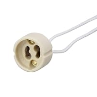 Superled Gu10 Socket Lamp Holder Base Ceramic Wire Connector Pack of 10