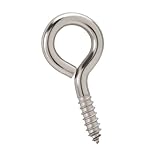 Crown Bolt 62541 Number 6 Zinc Plated Screw Eye, Silver, 4-Pack