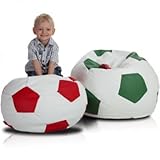 Sitzsack Sitzkissen Ball Fußball Large rot