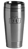 Brigham Young University - 16-ounce Travel Mug Tumbler - Silver