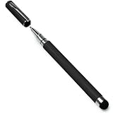 BoxWave Capacitive Styra - 2 in 1 pen and stylus for Apple iPad 1, iPad 2, iPhone 4, iPhone 4S, iPod Touch, Blackberry Torch, HTC Desire HD, EVO 4G, EVO View 4G, Flyer, Motorola Droid RAZR, Photon 4G, All Touch Screen Tablets (Jet Black) ~ BoxWave