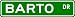 BARTO Street Name Sign ~ Family Lastname Sign ~ Gameroom, Basement, Garage Sign