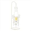 Vintage Crystal Drop Candle Holder