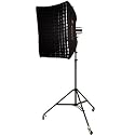 Photoflex Medium Litedome Platinum Kit with ProFoto Connector, Grid, Lightstand with Casters, & Lighting Instruction CD