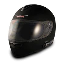 Vcan 136 Blinc built-in Bluetooth® Gloss Black Full Face Motorcycle Helmet - DOT Approved