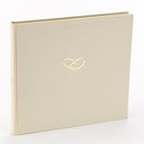 Semikolon Classic Linen Guest Book, Wedding Rings, Gold-Edged Cream Paper, Chamois (05417WR) Semikolon Classic Linen Guest Book, Wedding Rings, Gold-Edged Cream Paper, Chamois (05417WR)