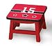 Wood Step Stool Football Sport Champ Theme