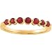 14K White Gold Ruby Anniversary Band Ring