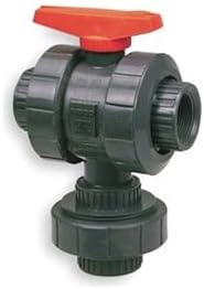 Ball Valve, Three Way, Threaded, 1 In, PVC