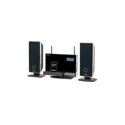 iSymphony W2C Audio System with Wireless Speakers and Built-in Universal Dock for iPod (Black)