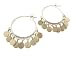 Medium Hoops in Silver with 10 Karat Gold Discs by Me & Ro