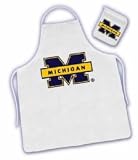Michigan University Apron&Mitt Set