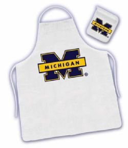 Michigan University Apron&Mitt Set