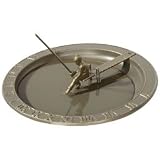 12 1/2″ Diameter Fisherboy Sundial Birdbath, French Bronze