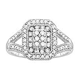 1/2 ct. tw. Diamond Fashion Ring in 10kt. White Gold