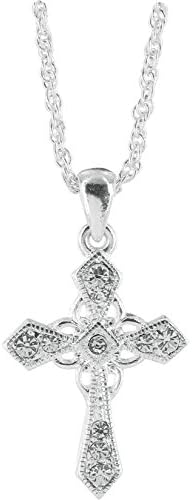 Devotions Cross Pendant, Veronica Diamond Shape Cross