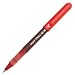 Pilot VBall BeGreen Rolling Ball Pens, Extra Fine Point, Red Ink, Dozen Box (53208)