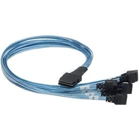 3Ware CBL-M8OCF-06M 1 Unit Of 0.6-Meter Multi Lane M8 to Discrete Sata Backplane Drive Cable by