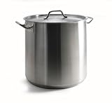 Review Danesco 6126366 / Danesco Gastronome Pro Stainless Steel 38.7-Quart Deep Stock Pot with Lid