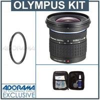 Olympus Zuiko 9mm - 18mm f/4.0-5.6 E-ED Digital Lens, with Tiffen 72mm UV Wide Angle Filter, Digital Camera & Lens Cleaning Kit